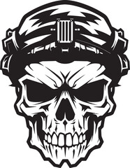 Skull Assault Squadron Military Icon Cosmic Greenery Astronaut Plant Watering Logo