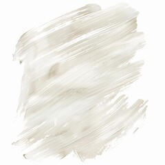 White brush strokes in watercolor isolated on the white background