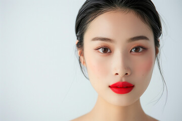 Portrait of a beautiful asian women, health and beauty concept