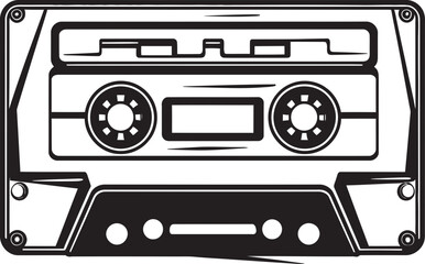 Vintage Harmony Audio Tape Iconic Design Classic Cadence Cassette Tape Emblem Graphics