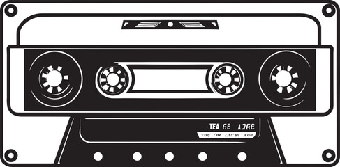 Classic Cassette Collection Vector Graphics Retro Music Mixtape Iconic Emblem