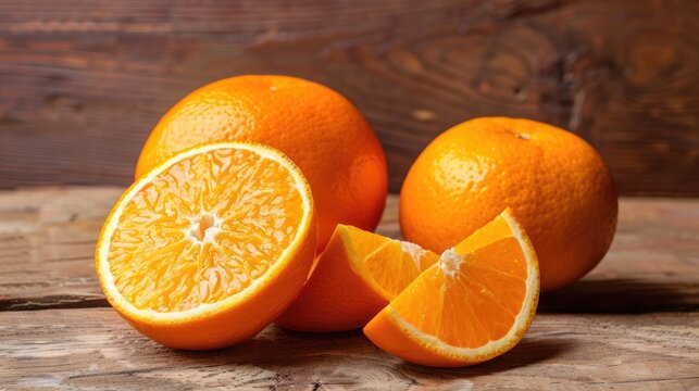 Fresh orange. Generative AI