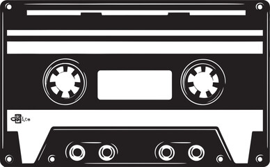 Classic Music Memories Retro Logo Icon Retro Recordings Vector Tape Deck Emblem