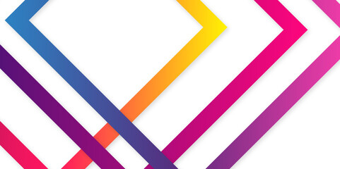 Abstract arrow line banner background with colorful geometric shape. Minimal geometric modern futuristic concept background. Design for cover, banner, business, presentation, website, flyer