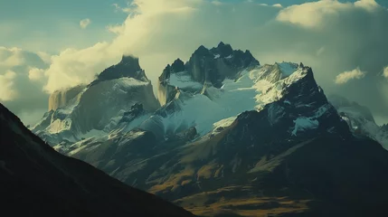 Wandcirkels plexiglas Glacial Majesty: Torres del Paine National Park © Jian