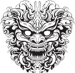 Fototapeta premium Traditional Borong Harmony Vector Icon Graphics Ancient Borong Dreams Graphic Logo Emblem