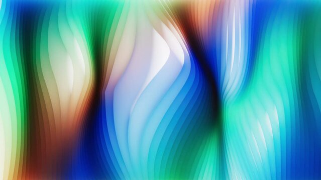 Colorful pattern that slowly moves in turbulent motion. Watercolor palette gradient. Cg animation. Loop.