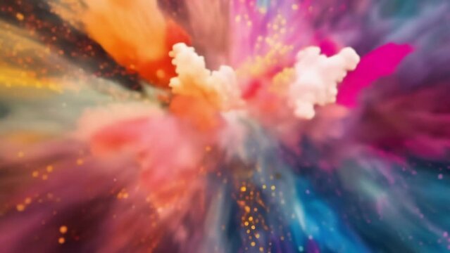 The bursts of color seem to synchronize perfectly with the upbeat music creating a truly spectacular experience.