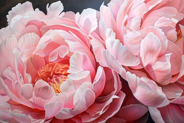 Pink Peonies in Bloom A Flower Powered Celebration of Spring's Vibrant Colors Generative AI