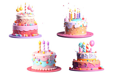 birthday cake and candles
