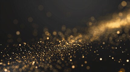 Golden Glow of the Month A Sparkling Celebration of the New Year Generative AI - obrazy, fototapety, plakaty