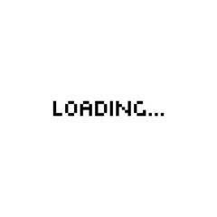 Fototapeta premium loading 8 bit icon vector Pixel art loading bar for game 