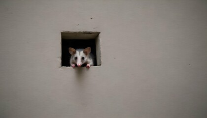 A Possum In A Wall