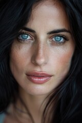 Obraz premium Portrait of a beautiful Italian woman in her 30s, 