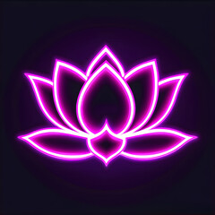 Pink Neon Lotus Icon: Symbolism and Inspirations(Generative AI)