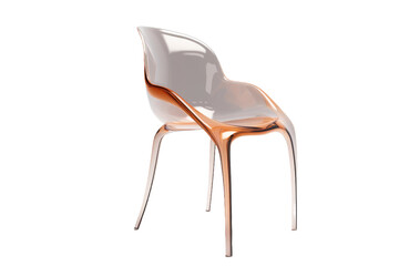 Contemporary Chair Rendering isolated on transparent background