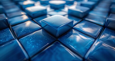 Cubed Blue A Monthly Event Celebration Generative AI