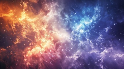 Naklejka premium Abstract galaxy background with nebula, stars and galaxies.