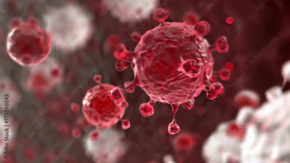Poster a microscopic view of a red cell releasing oxygen molecules while nearby white cells prepare to defe