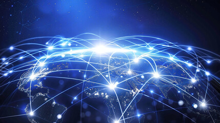 Naklejka na ściany i meble symbolic of global network
