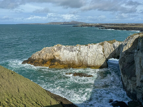 walking along the Anglesey coastline to rhoscolyn 