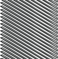 Diagonal stripes with a thick outline.
