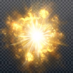 Bright Explosion in the Sky A Stellar Splash for the Month of May Generative AI - obrazy, fototapety, plakaty