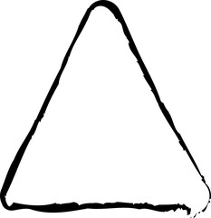 Brush rounded triangle. Concept art