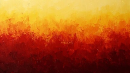 Sunset Serenade A Vibrant Painting of a Sunset with Orange and Red Hues Generative AI