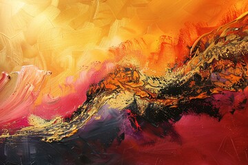 Golden Waves of Creativity A Monthly Celebration of Artistic Expression Generative AI
