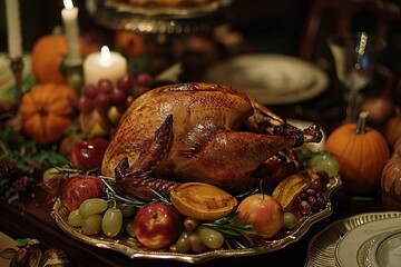 Some classic Thanksgiving dishes commonly enjoyed during the holiday generative ai