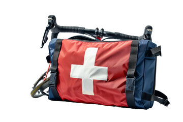 Compact Cycling First Aid Kit isolated on transparent background