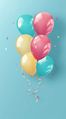 colourful balloons background