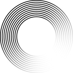 Circle lines gradient. Creative design