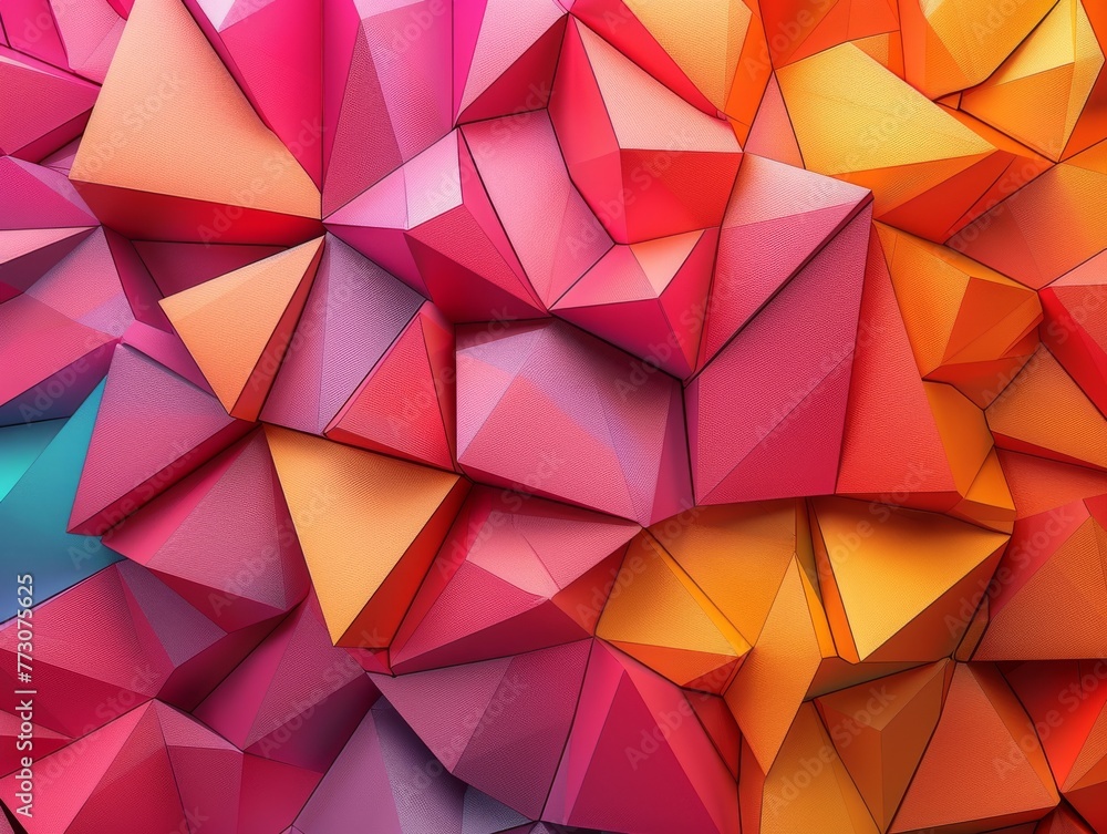Aufkleber captivate your viewers with contemporary 3d geometric backgrounds that showcase intricate patterns a