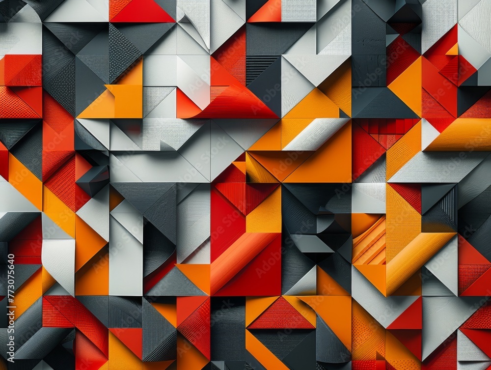 Aufkleber captivate your viewers with contemporary 3d geometric backgrounds that showcase intricate patterns a