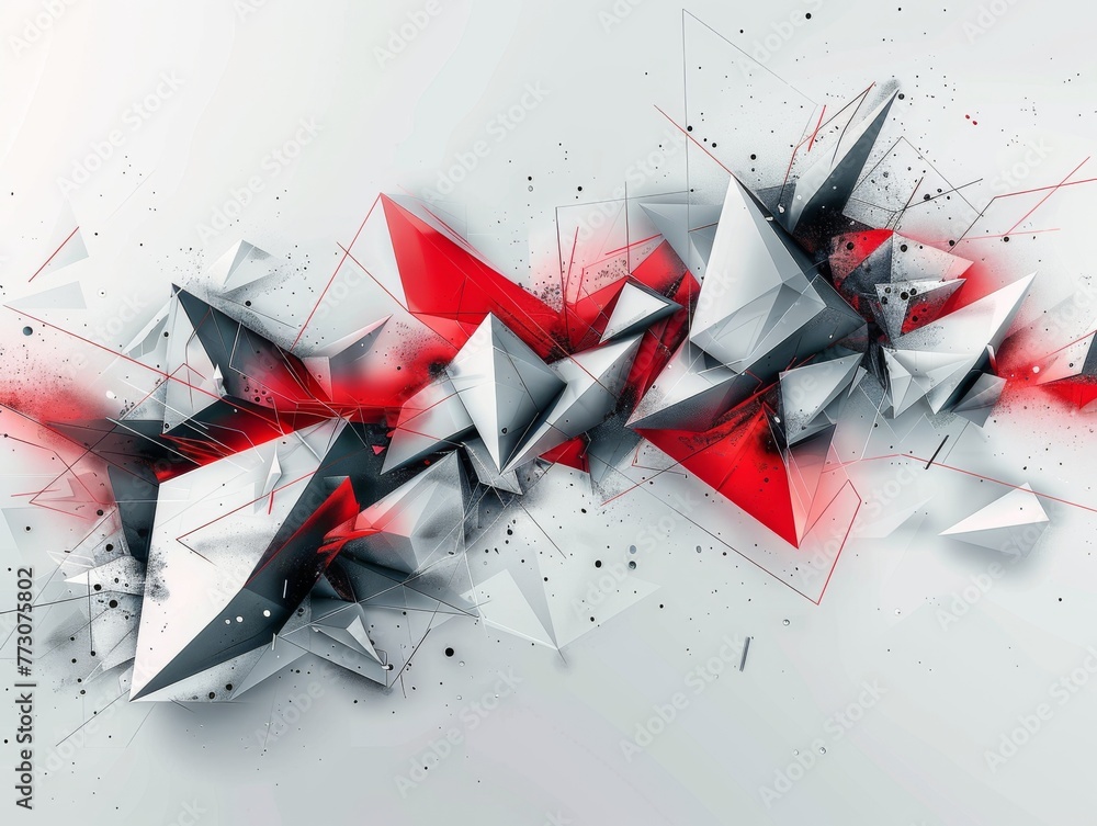 Aufkleber create a sense of dynamism and innovation with dynamic geometric shapes complemented by subtle parti