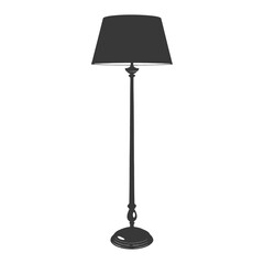 silhouette floor lamp black color only