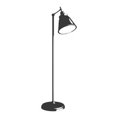 silhouette floor lamp black color only