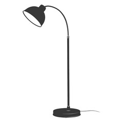 silhouette floor lamp black color only