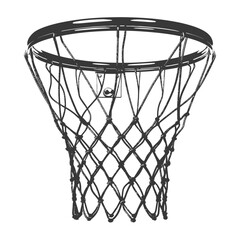 Obraz na płótnie Canvas silhouette basketball hoop black color only