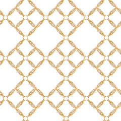 Naklejka premium Vintage golden abstract seamless geometry pattern for textile,fabric or wallpaper. Vector background for surface design