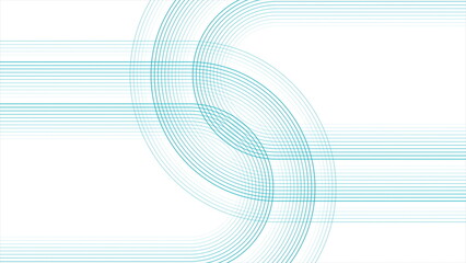 Plakaty  Blue linear pattern abstract geometric tech background