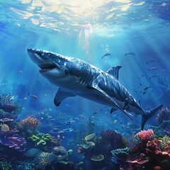 Shark Week A Deep Dive into the Ocean's Apex Predator Generative AI