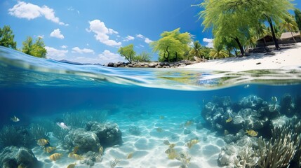 tropical paradise island high definition(hd) photographic creative image