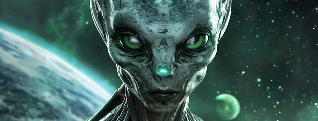 Alien Eyes The Monthly Horoscope of an Extraterrestrial Generative AI - obrazy, fototapety, plakaty