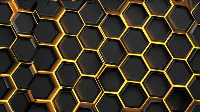 Honeycomb pattern, Seamless pattern, futuristic background