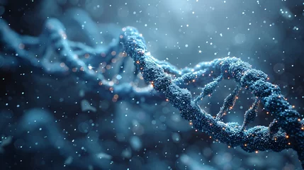 Fotobehang Dazzling DNA A Glowing Genetic Journey Through Time Generative AI © Satyam