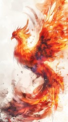 Render transcendent light phoenix background, The phoenix wallpapers are available in hd