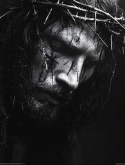 The Passion of Jesus A Dark and Dramatic Portrayal Generative AI